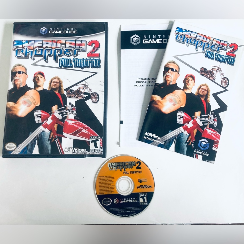 Nintendo Gamecube American Chopper 2 Full Throttle Complete w/ Manual CIB TESTED